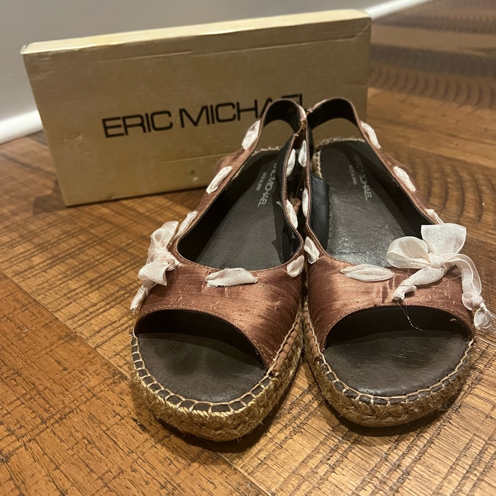 Eric Michael Women's Brown Espadrille Sandals